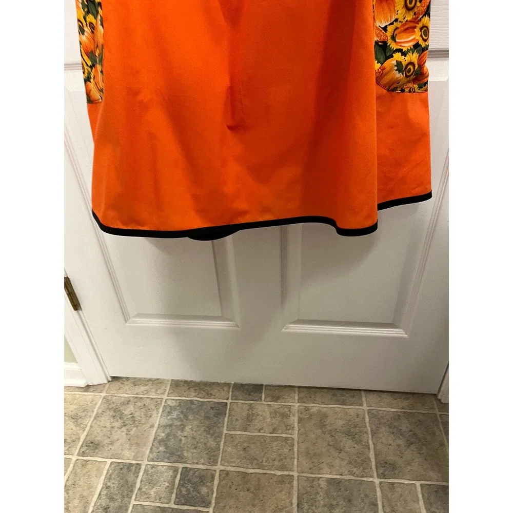 CrissCross Apron Fall Halloween: Cottagecore Pumpkin Apron Sizes L-XXL Crossback